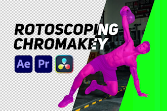 do rotoscoping and chroma keying your video