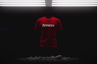 make your t shirt 3d video promo mockup