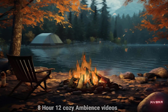 create cozy room raining video and youtube channel for you