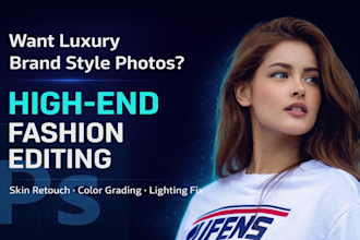 professionally retouch high end fashion photos