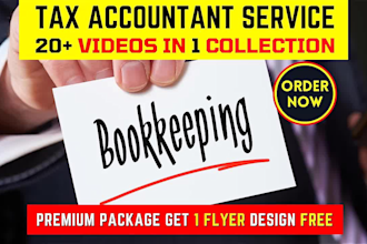 do tax accountant video or tax preparation bookkeeping service video