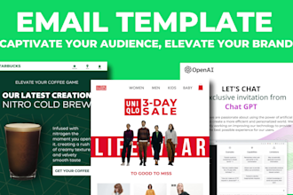 design your email template