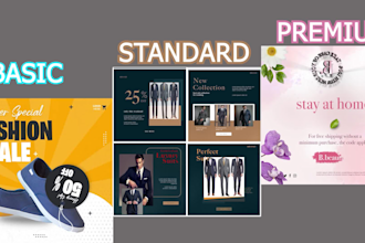 animate attractive social media posts, banner, gifs, and web banner ads