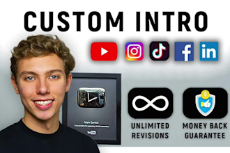 create an engaging custom youtube intro video