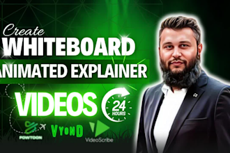create whiteboard animation or animated video