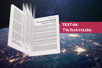 make cinematic 3d book trailer video for amazon kindle ebook