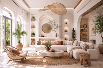 design boho, scandinavian and balinese interiors for homes, offices and cafe