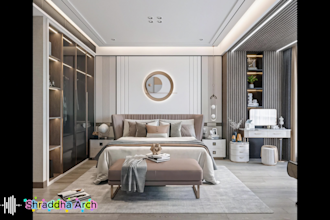 renovate house office and cafe interior with realistic 3d max render
