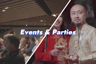 edit repurpose weddings, parties events, and corporate video editing in 24 hours