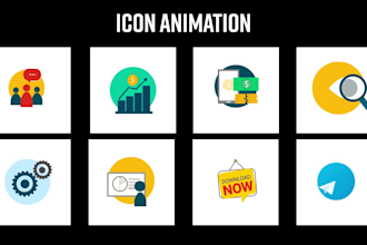 do animated gif for icon, logo, ads, banner and illustration