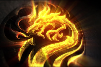 create 3d epic gold intro logo for movie and youtube