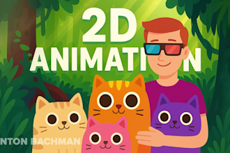 create 2d animation, video explainer, commercial, marketing video, ad