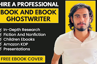 be your KDP ghostwriter and ebook ghostwriter