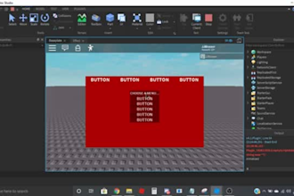 create a custom roblox game with professional UI and scripting