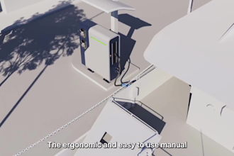 do 3d animation for industrial heavy duty equipment ev electrification video