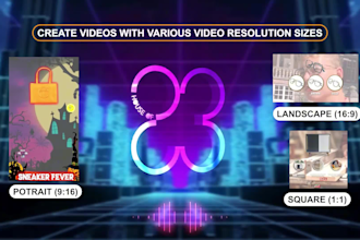 create video ads for social media, web in 24h