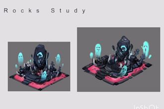 create stunning 2d game assets, props, objects,icons and gui