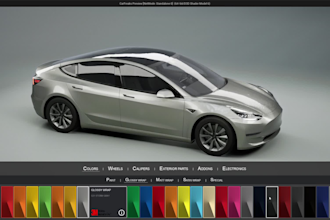 develop 3d product configurator for your website