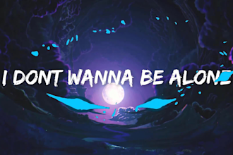 make stunning animated lyric video