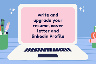 create or rewrite your resume, CV and cover letter