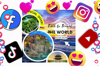 design 10 attractive animated social media posts