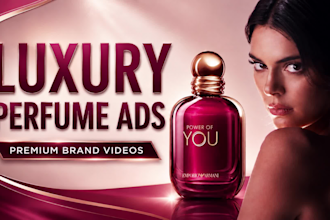 cinematic ai luxury product video ads, perfume commercials brand videos