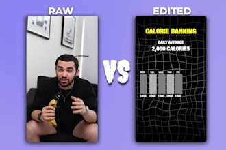 edit ,short form videos with custom captions