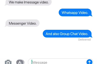 create imessage chat video for your advertisement