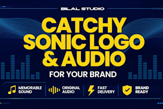 create a catchy sonic logo and audio for your brand