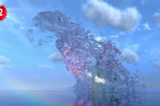 make 27 water logo animation video intro