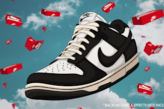 draw a sneaker or shoe in a cartoon style