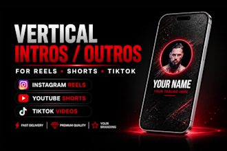 create intro or outro for instagram reels tiktok and shorts