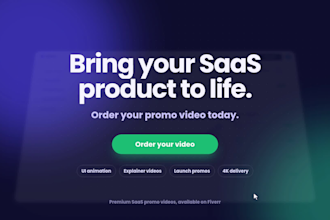 create a modern saas product promo video with UI animation