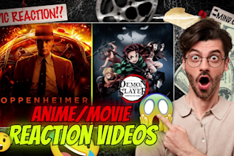 edit anime reaction or movie reaction youtube videos without copyright