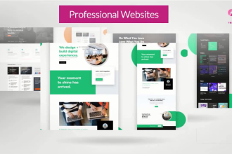 create a professional and responsive wordpress website