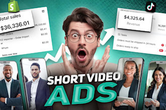 create viral tiktok and facebook video ads for dropshipping products