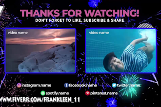 do youtube end card end screen outro video