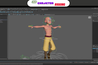 model and rig 3d characters with facial rigging for games and animation in maya
