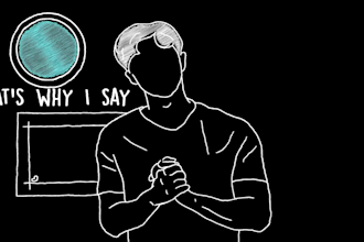 create hand drawn animated lyric music video