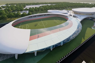 do 3d stadium animation, 3d model, football stadium design, sports visualization