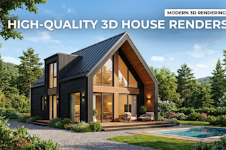 design tiny house plan, render 3d images for your dream home