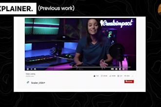 be your professional youtube video editor for hire
