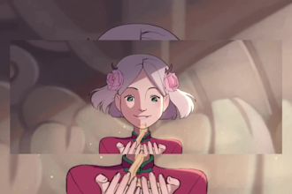 create stunning custom 2d animation video, cartoon animation and anime video