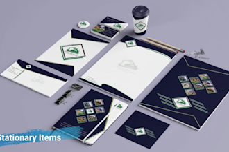 design creative brand identity and stationary in 24 hours