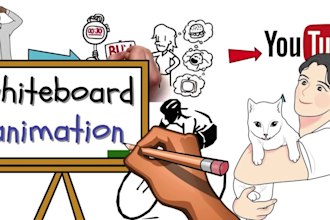create youtube doodle whiteboard explainer videos for passive income