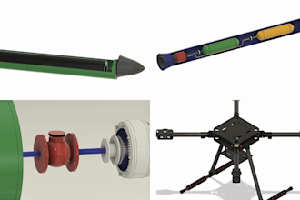 design 3d cad part model and assembly with animation