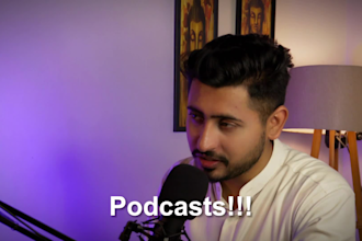 make a podcast style ugc video ad in a cool studio