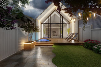 do landscape design custom backyard, garden, patio, pergola