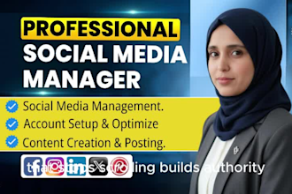 be your monthly social media manager and content creator