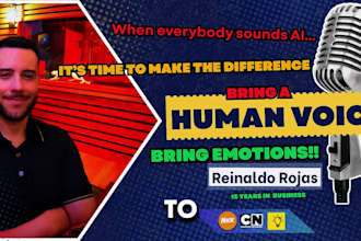 make an amazin human voice over